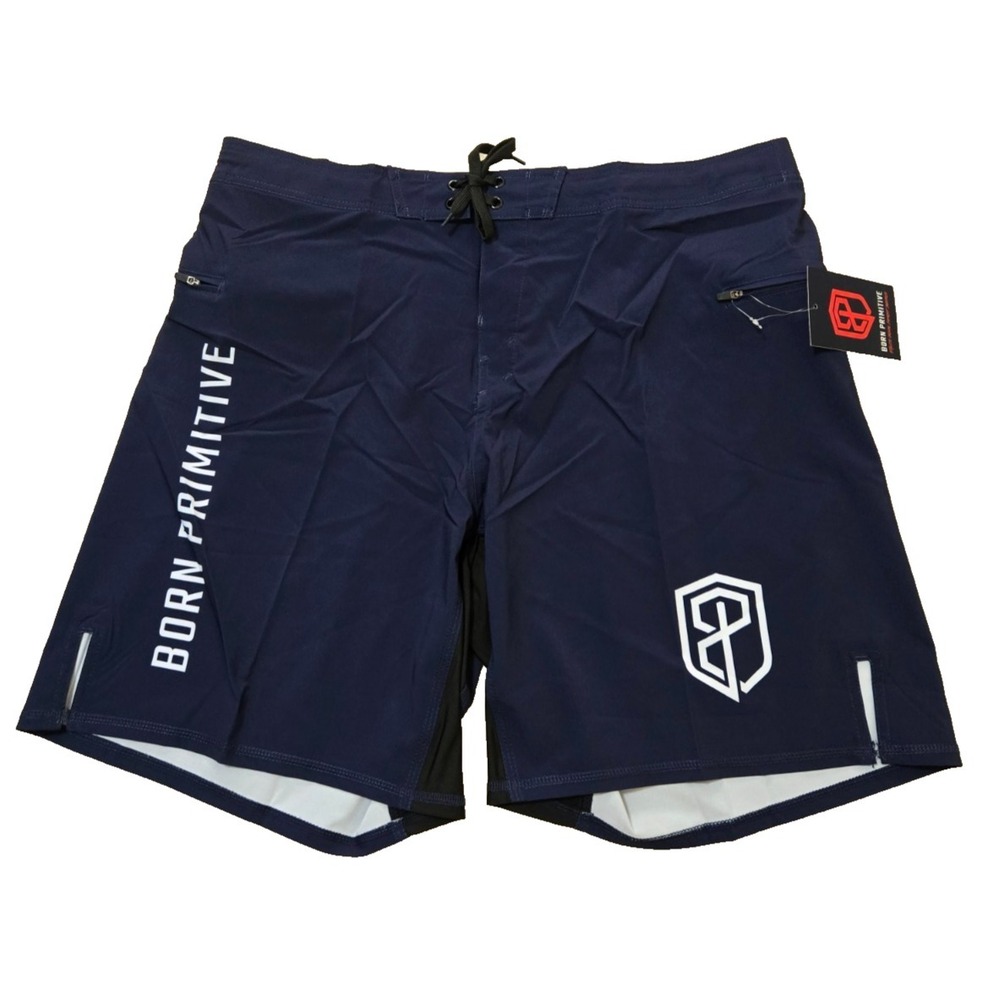 Born Primitive Training Shorts 9" Men's 43/44 Navy NWT